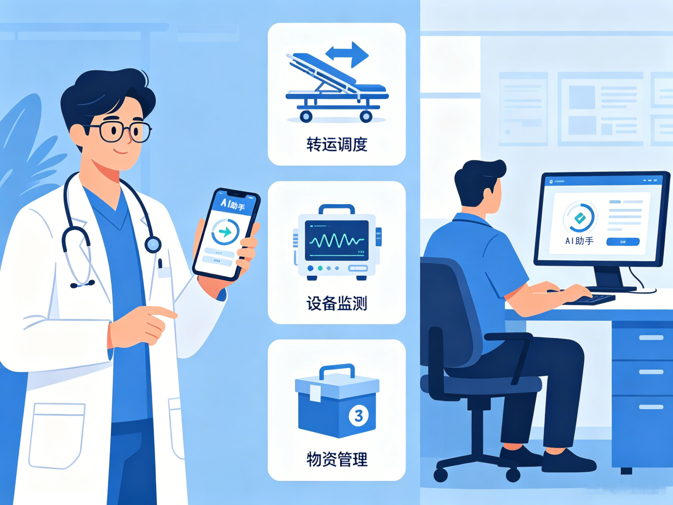 AI智能助手在医院智慧后勤系统的应用场景